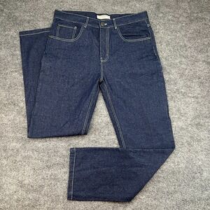 Western Welder Jeans Mens 36x32 Blue Dark Wash Straight Regular Fit 100% Cotton